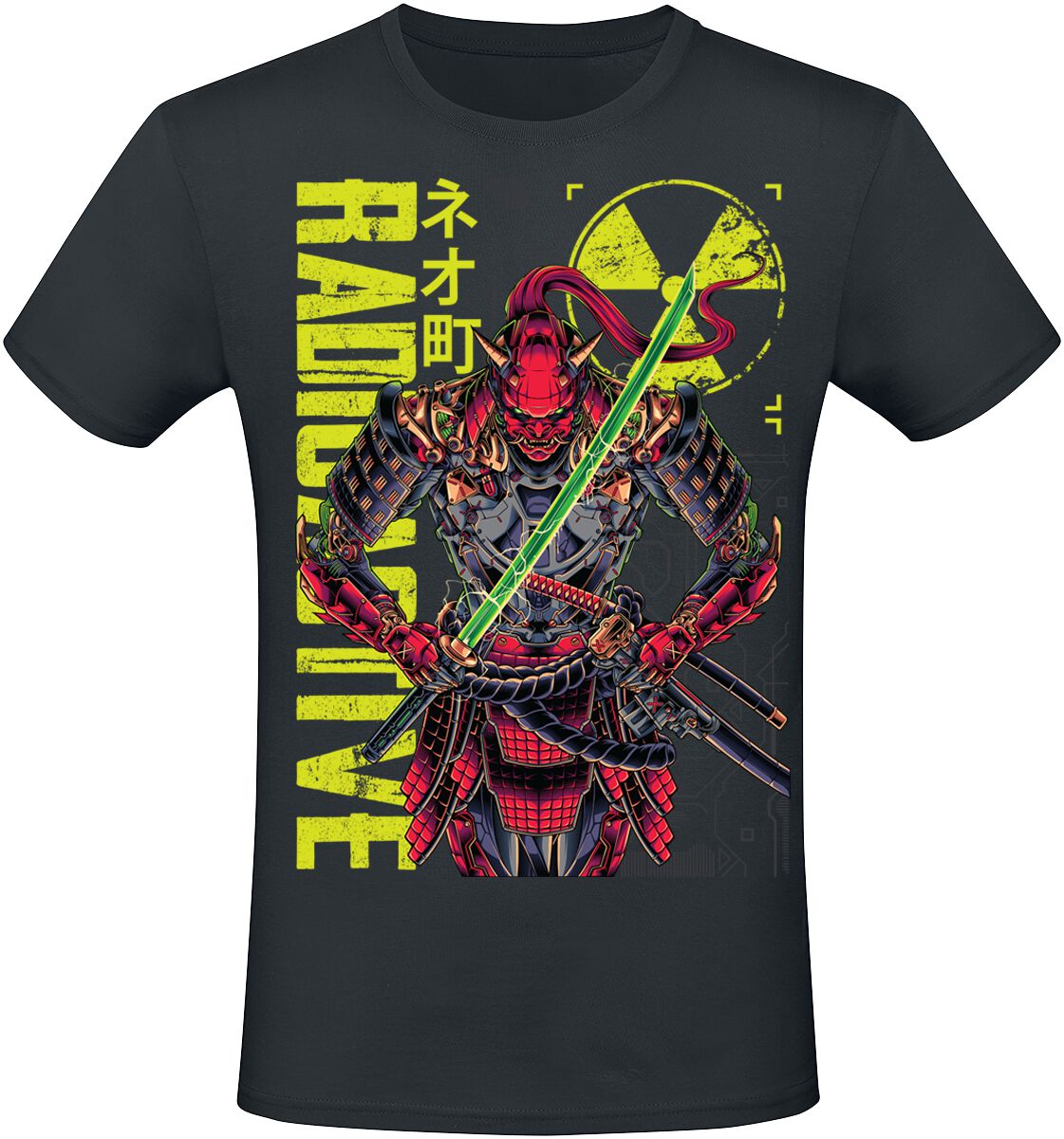 NEOMACHI - Gaming T-Shirt - SAMURAI - S bis XXL - für Männer - Größe L - schwarz  - EMP exklusives Merchandise! von NEOMACHI