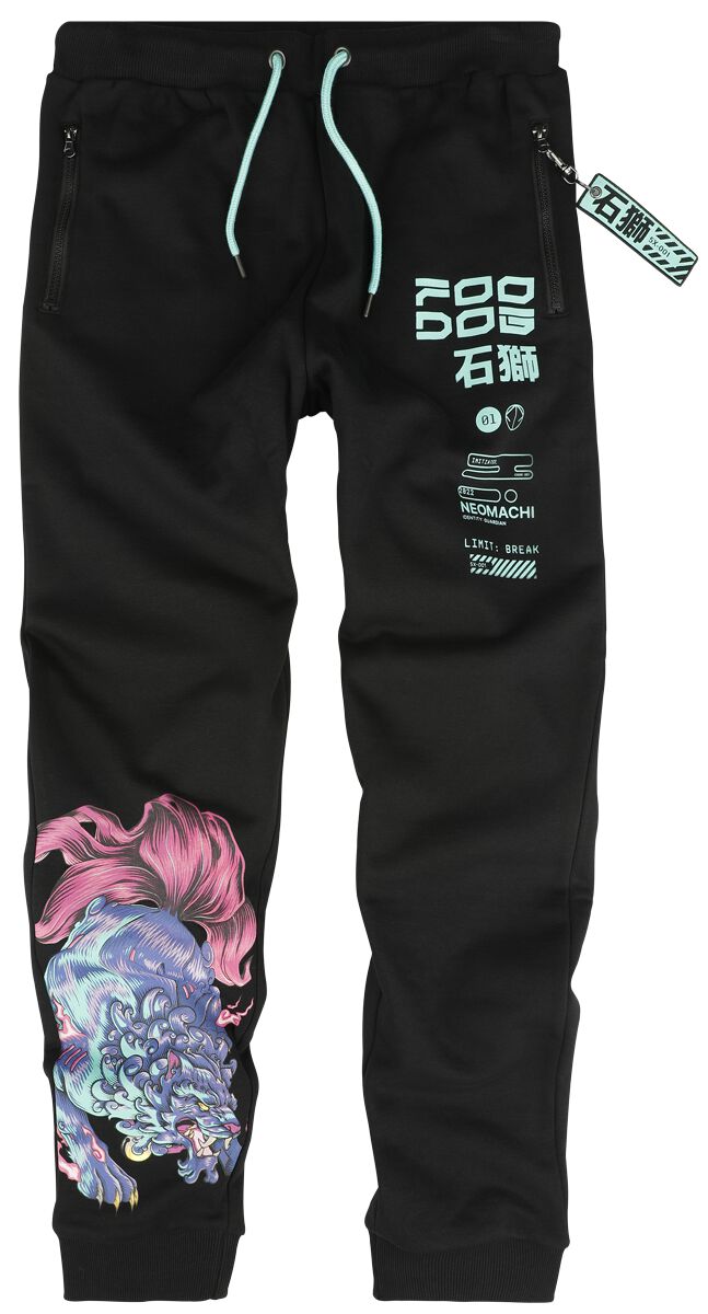 NEOMACHI - Gaming Trainingshose - FOO DOG - S bis XXL - für Männer - Größe M - schwarz  - EMP exklusives Merchandise! von NEOMACHI