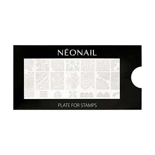 NEONAIL Stamping Plate 10 - Stamping Platte - Schablonen Platte - Nail Art - Nageldesign - Nagel Stempel Schablone - French Nails Schablone - Nagelkunst Stempel von NÉONAIL