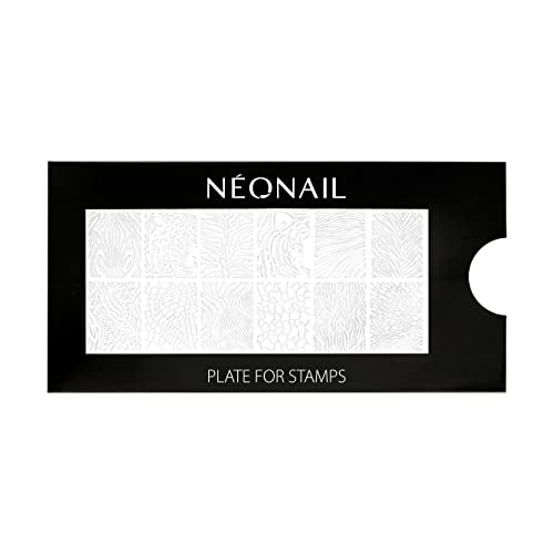 NEONAIL Stamping Plate 12 - Stamping Platte - Schablonen Platte - Nail Art - Nageldesign - Nagel Stempel Schablone - French Nails Schablone - Nagelkunst Stempel von NÉONAIL