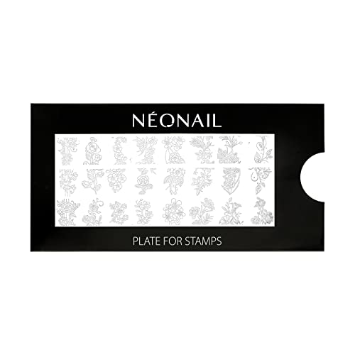 NEONAIL Stamping Plate 18 - Stamping Platte - Schablonen Platte - Nail Art - Nageldesign - Nagel Stempel Schablone - French Nails Schablone - Nagelkunst Stempel von NÉONAIL