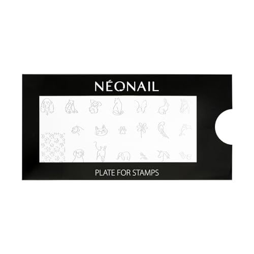 NEONAIL Stamping Plate 28 - Stamping Platte - Schablonen Platte - Nail Art - Nageldesign - Nagel Stempel Schablone - French Nails Schablone - Nagelkunst Stempel von NÉONAIL