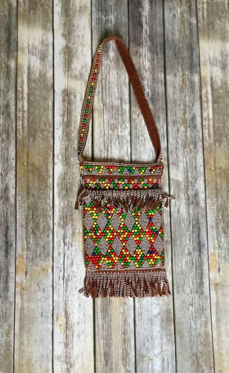 70Er Vintage Retro Kunststoff Perlen Geldbörse von NEONBULL