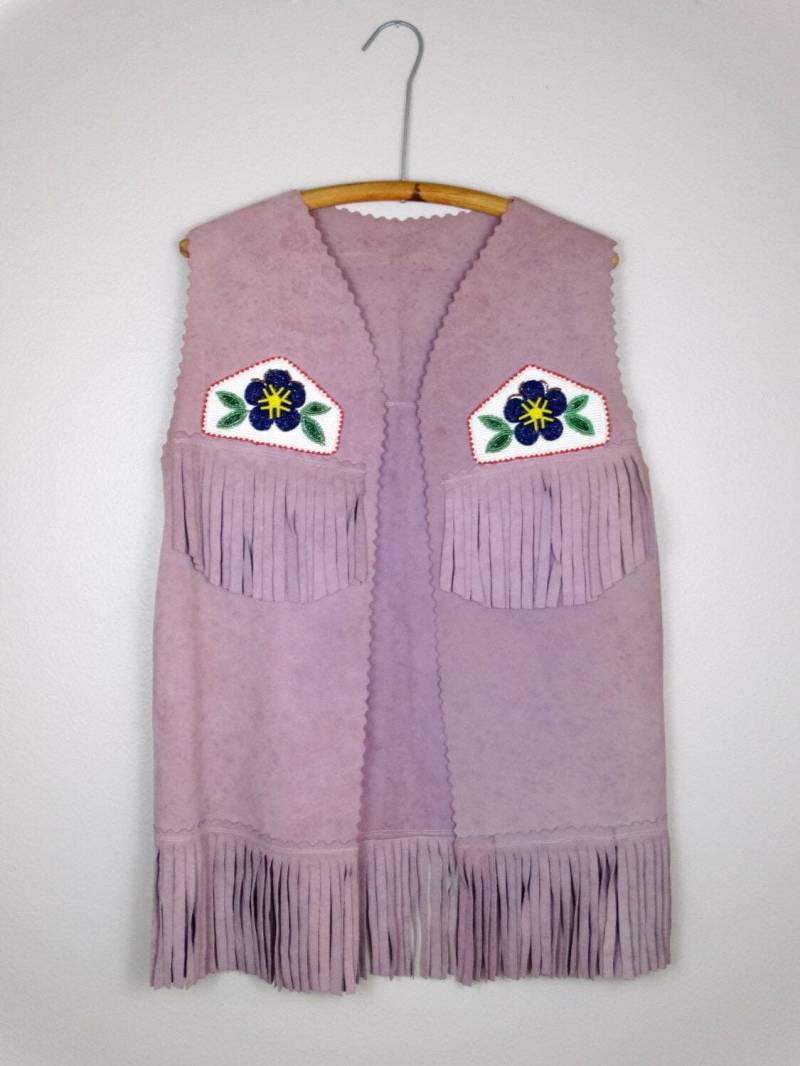 Vtg Bestickte Native Fransenweste von NEONBULL