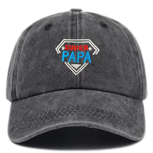 NEONSKY Personalisierte Herren Baseballkappe, Super-Papa Opa Stickerei, Baumwolle, Geschenk für Ruhestand, Vatertag, Geburtstag NEONSKY Personalisierte Herren Baseballkappe, Super-Papa Opa Stickerei, Baumwolle, Geschenk für Ruhestand, Vatertag, Geburtstag von NEONSKY