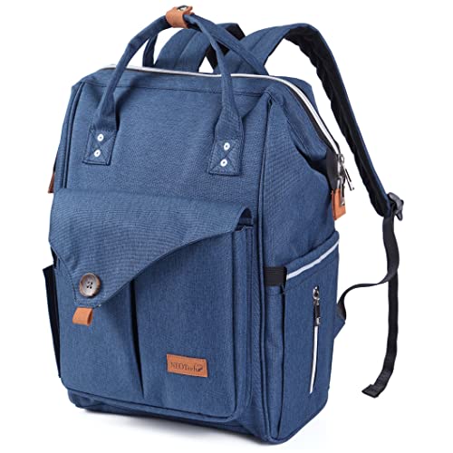 NEOtech Care Baby Wickelrucksack für Jungen oder Mädchen, mit Kinderwagengurten, Windelorganizer, Babyflaschen und Zubehör für Neugeborene, blau von NEOtech Care