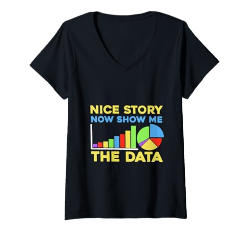 Damen nerds kleidung kleidung damen herren junge mädchen geeks statistik T-Shirt mit V-Ausschnitt Damen nerds kleidung kleidung damen herren junge mädchen geeks statistik T-Shirt mit V-Ausschnitt von NERD - Data analytics cheat sheet for graphic tees