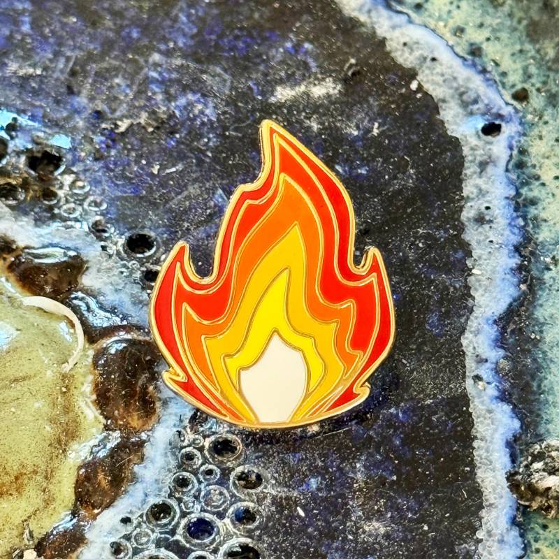 Feuer Emoji Pin von NERDPINS