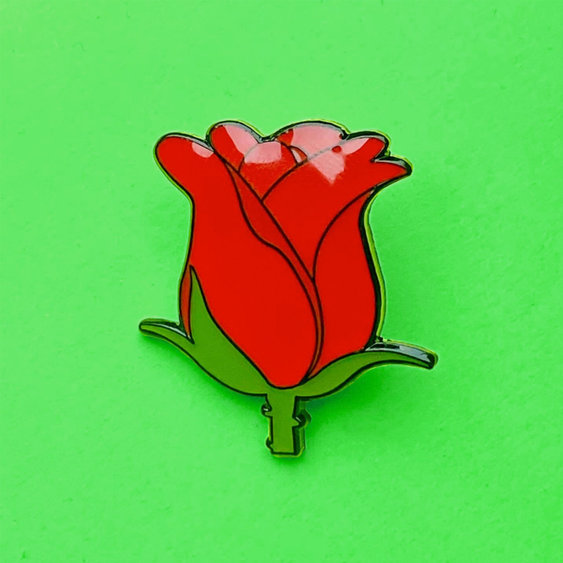 Rote Rose Anstecker von NERDPINS