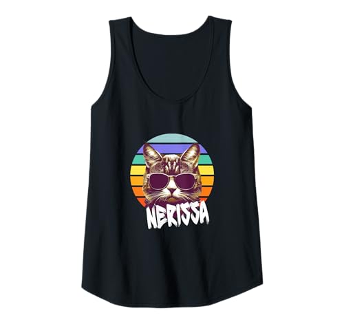 Damen NERISSA - Schöner Mädchen Name mit lustiger Katze Tank Top Damen NERISSA - Schöner Mädchen Name mit lustiger Katze Tank Top von NERISSA Tochter Enkel Geburtstag Geschenkideen
