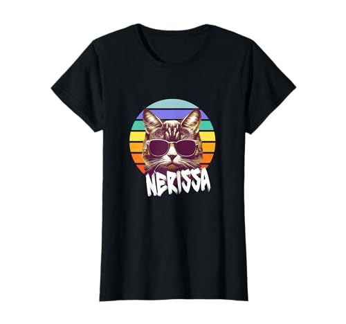 NERISSA - Schöner Mädchen Name mit lustiger Katze T-Shirt NERISSA - Schöner Mädchen Name mit lustiger Katze T-Shirt von NERISSA Tochter Enkel Geburtstag Geschenkideen