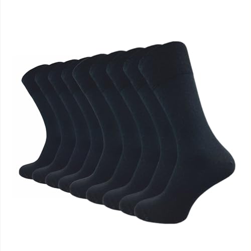 NERS (6 Paar Businesssocken aus Merinowolle für Damen und Herren, ohne Naht (DE/NL/SE/PL, Numerisch, 39, 42, Regular, Regular, Schwarz) von NERS