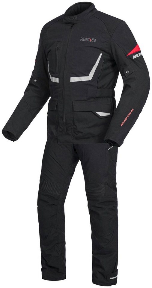 NERVE Motorradkombi Nerve Outback Kombi - schwarz (Set, 2-tlg) von NERVE