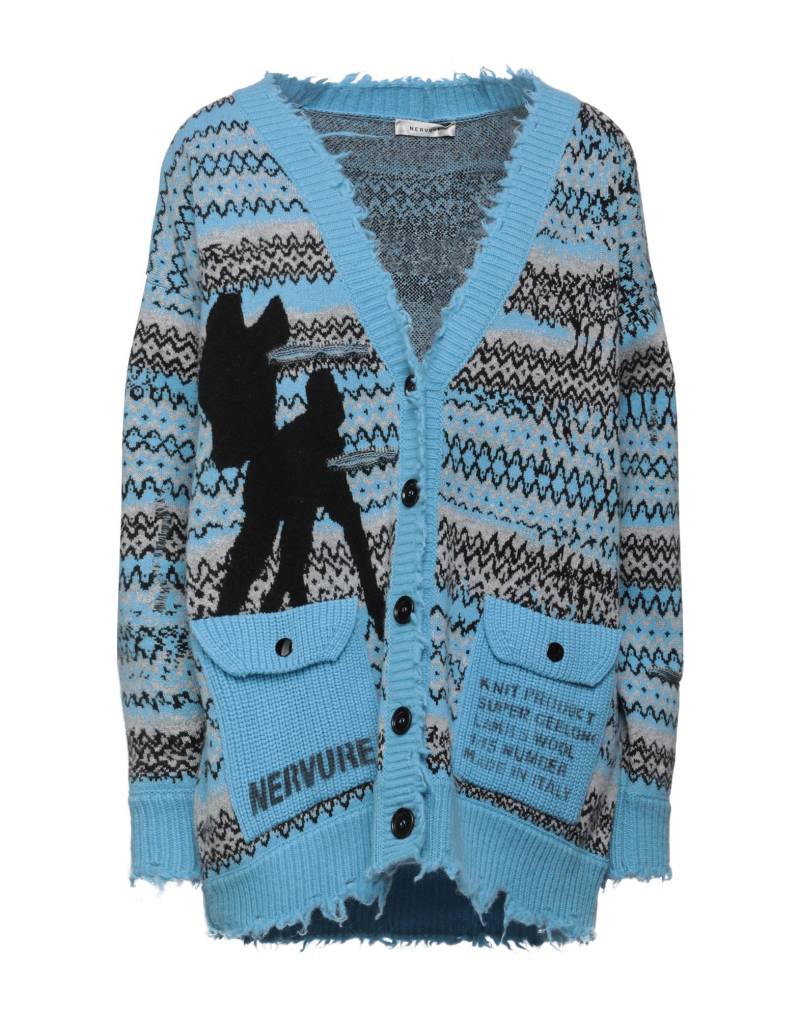NERVURE Strickjacke Damen Himmelblau von NERVURE
