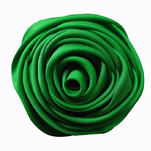 Damen Brosche Elegant Stoff Rose Brosche Blumenbrosche Mode Brosche Professionelle Montage Schmuck Werkzeugmänner Und Frauen Hochzeit Bankett Damen Brosche Elegant Vintage (Color : Grün) von NESPIQ