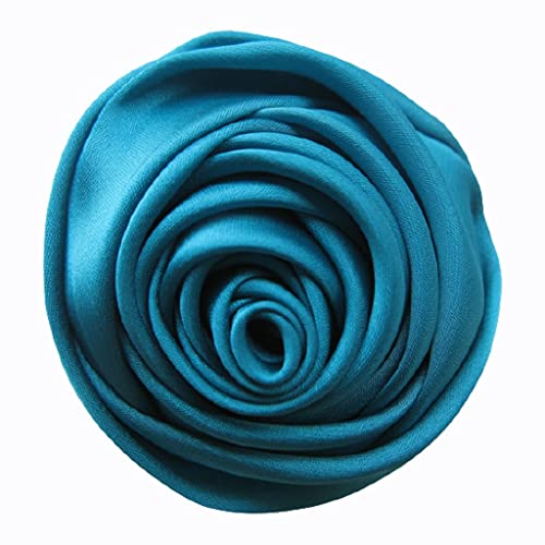 Damen Brosche Elegant Stoff Rose Brosche Blumenbrosche Mode Brosche Professionelle Montage Schmuck Werkzeugmänner Und Frauen Hochzeit Bankett Damen Brosche Elegant Vintage (Color : Lake blue) von NESPIQ