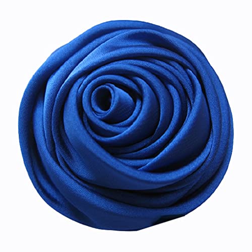 Damen Brosche Elegant Stoff Rose Brosche Blumenbrosche Mode Brosche Professionelle Montage Schmuck Werkzeugmänner Und Frauen Hochzeit Bankett Damen Brosche Elegant Vintage (Color : Royal blue) von NESPIQ