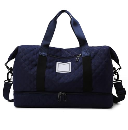 Für Reisen Kurzurlaub Reisetasche Für Damen, Weekender-Tasche Mit Separatem Schuhfach, Übernachtungstasche Mit Kulturbeutel (Color : D, Size : 46 * 25 * 30cm) von NESPIQ