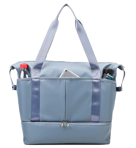 Für Reisen Kurzurlaub Trocken- Und Nassgetrennte Sport-Sporttasche Für Damen Und Herren, wasserdichte Reisetasche Mit Schuhfach Mit Kulturbeutel (Color : I, Size : 40 * 20 * 38cm) von NESPIQ