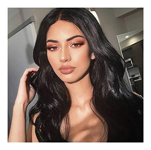 Perücken Wave Lace Front Perücke Synthetische Wellige Perücken Für Schwarze Frauen Lange Wellige Perücke Synthetische Haarperücken Perücken Damen von NESPIQ