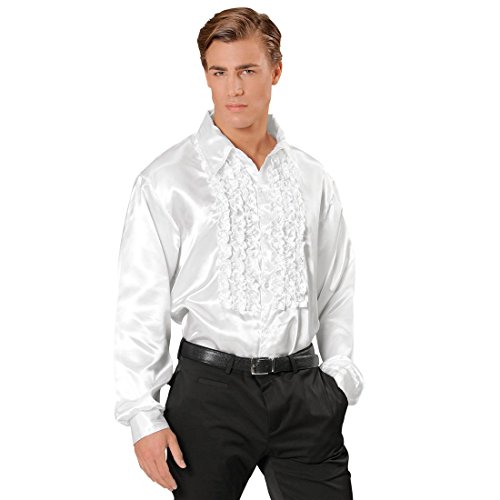 NET TOYS 70er Jahre Rüschenhemd Satinhemd Männer Weiss XXL 58/60 Satin Hemd Herren Retro Discohemd Schlager Schlagerhemd Disco Herrenkostüm Faschingskostüm NET TOYS 70er Jahre Rüschenhemd Satinhemd Männer Weiss XXL 58/60 Satin Hemd Herren Retro Discohemd Schlager Schlagerhemd Disco Herrenkostüm Faschingskostüm von NET TOYS