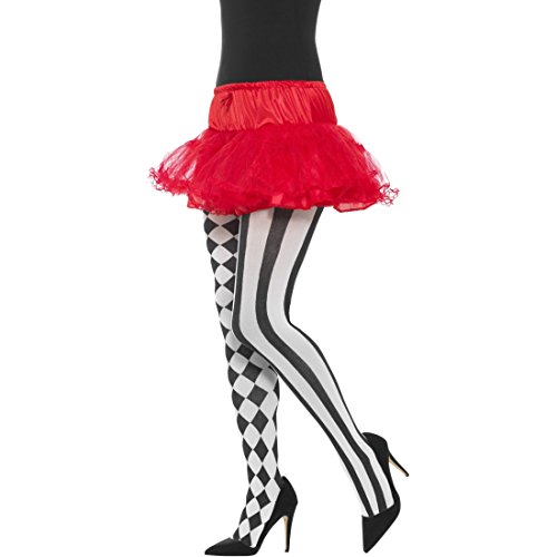 NET TOYS Blickdichte Harlekin Strumpfhose Damenstrumpfhose schwarz weiß Einheitsgröße für Erwachsene Feinstrumpfhose Clown Tights Schachbrett gestreift NET TOYS Blickdichte Harlekin Strumpfhose Damenstrumpfhose schwarz weiß Einheitsgröße für Erwachsene Feinstrumpfhose Clown Tights Schachbrett gestreift von NET TOYS