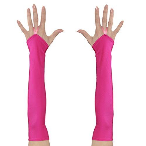 NET TOYS Fingerlose Handschuhe mit Mittelfinger-Schlaufe | Neonpink | Hochwertiges Frauen-Kostüm-Zubehör Armstulpen | Passend gekleidet für Fasching & Karneval NET TOYS Fingerlose Handschuhe mit Mittelfinger-Schlaufe | Neonpink | Hochwertiges Frauen-Kostüm-Zubehör Armstulpen | Passend gekleidet für Fasching & Karneval von NET TOYS