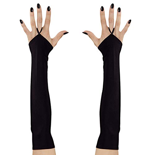 NET TOYS Fingerlose Handschuhe mit Mittelfinger-Schlaufe | Schwarz | Hochwertiges Frauen-Kostüm-Zubehör Armstulpen | Passend gekleidet für Fasching & Karneval NET TOYS Fingerlose Handschuhe mit Mittelfinger-Schlaufe | Schwarz | Hochwertiges Frauen-Kostüm-Zubehör Armstulpen | Passend gekleidet für Fasching & Karneval von NET TOYS