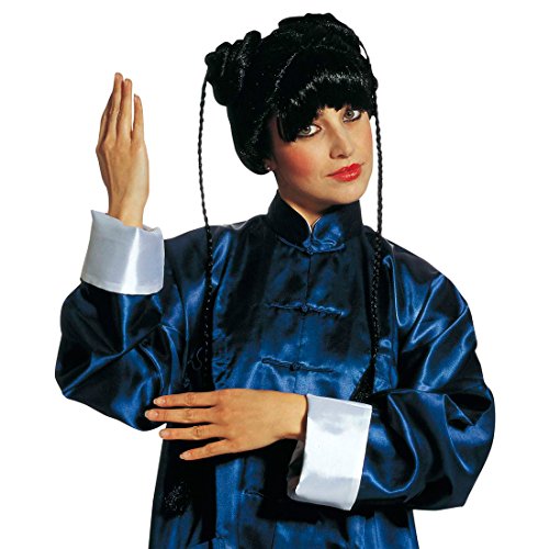 NET TOYS Geisha Perücke Kyoto Girl Geishaperücke Karnevalperücke Damen Asien Faschingsperücke Frauen Fasnet Asia, Einheitsgröße, Kunsthaar von NET TOYS