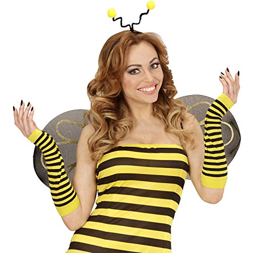NET TOYS Gestreifte Armstulpen Biene - Gelb-Schwarz - Hübsches Damen-Accessoire Sumsi Handstulpen - Perfekt geeignet für Karneval & Mottoparty NET TOYS Gestreifte Armstulpen Biene - Gelb-Schwarz - Hübsches Damen-Accessoire Sumsi Handstulpen - Perfekt geeignet für Karneval & Mottoparty von NET TOYS