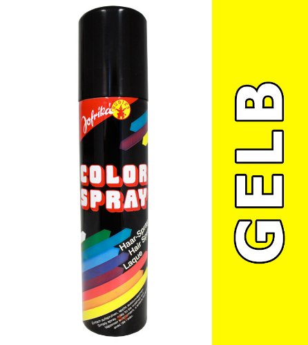 NET TOYS Haarspray gelb Colorspray Haarcoloration Haar Coloration Color Spray Farbspray Haarsprays Colorsprays Haarcolorationen von NET TOYS