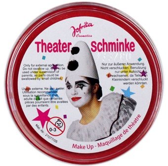 NET TOYS Karneval Schminke rot Make Up Faschingsschminke Theaterschminke rotes Makeup Karnevalsschminke von NET TOYS