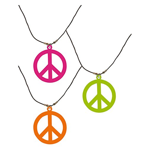 NET TOYS Orangene Hippiekette Zeichen Hippie Ketten Kette Peacezeichen Peace Flower Power Karneval Fasching NET TOYS Orangene Hippiekette Zeichen Hippie Ketten Kette Peacezeichen Peace Flower Power Karneval Fasching von NET TOYS