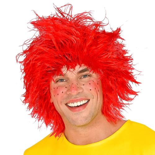 NET TOYS Rote Kobold Perücke im Strubbel-Look Angesagter Unisex-Kopfschmuck Faschingsperücke, one size, Kunsthaar NET TOYS Rote Kobold Perücke im Strubbel-Look Angesagter Unisex-Kopfschmuck Faschingsperücke, one size, Kunsthaar von NET TOYS