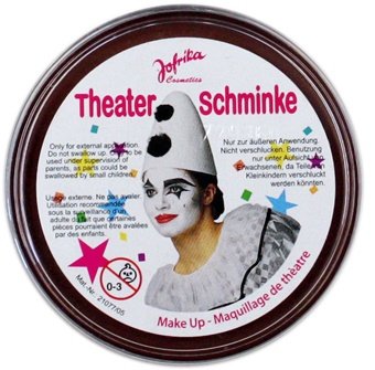 NET TOYS Schminke braun Make Up Faschingsschminke Karnevalsschminke Kostümschminke Theaterschminke von NET TOYS