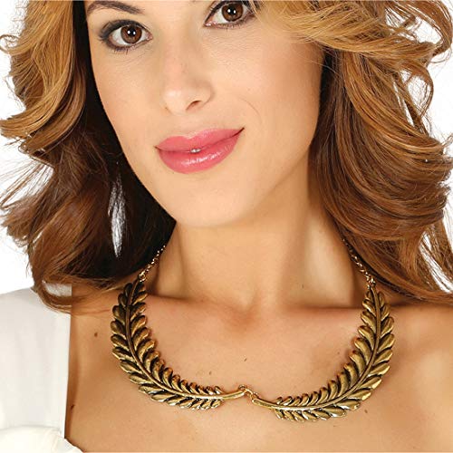 NET TOYS Zauberhafte Römerin Halskette mit Lorbeer-Kranz - Gold - Hübsches Damen-Kostüm-Zubehör Schmuck-Kette Göttin - EIN Blickfang für Karneval & Mottoparty NET TOYS Zauberhafte Römerin Halskette mit Lorbeer-Kranz - Gold - Hübsches Damen-Kostüm-Zubehör Schmuck-Kette Göttin - EIN Blickfang für Karneval & Mottoparty von NET TOYS