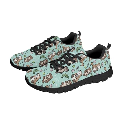 NETILGEN Athletische Laufschuhe mit Otter-Print, Air-Mesh-Wanderschuhe für Damen, Bequeme Schnürschuhe, Outdoor-Tennisschuhe NETILGEN Athletische Laufschuhe mit Otter-Print, Air-Mesh-Wanderschuhe für Damen, Bequeme Schnürschuhe, Outdoor-Tennisschuhe von NETILGEN