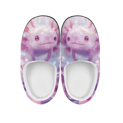 NETILGEN Axolotl-Flanell-Hausschuhe, bequem, warm, atmungsaktiv, rutschfest, Fleece-Hausschuhe für Kleinkinder, Mädchen und Jungen NETILGEN Axolotl-Flanell-Hausschuhe, bequem, warm, atmungsaktiv, rutschfest, Fleece-Hausschuhe für Kleinkinder, Mädchen und Jungen von NETILGEN