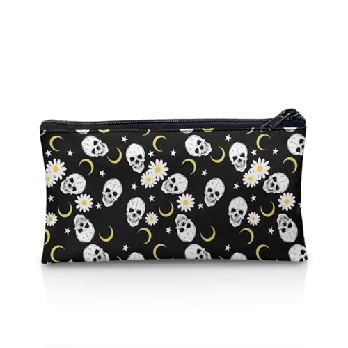 NETILGEN Federmäppchen Marker Stifthalter Schule Schreibwaren Organizer Geschenk für Primay Middle High School College Studenten, Totenkopf Gänseblümchen Mond, Einheitsgröße, Lässiger Tagesrucksack NETILGEN Federmäppchen Marker Stifthalter Schule Schreibwaren Organizer Geschenk für Primay Middle High School College Studenten, Totenkopf Gänseblümchen Mond, Einheitsgröße, Lässiger Tagesrucksack von NETILGEN
