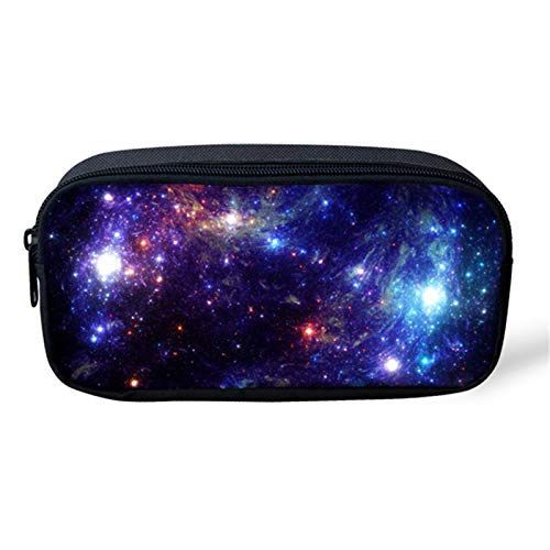 NETILGEN Galaxy-Druck, großes Federmäppchen, für Mädchen und Jungen, Organisation, Aufbewahrungstasche für Büro, Schule, Universität, Tasche, Halter von NETILGEN