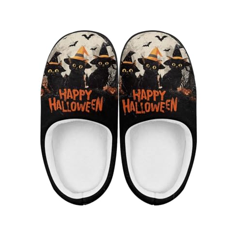 NETILGEN Halloween-Hausschuhe für Mädchen und Jungen, weich, warm, mit Memory-Schaum, warme, flauschige Winter-Hausschuhe NETILGEN Halloween-Hausschuhe für Mädchen und Jungen, weich, warm, mit Memory-Schaum, warme, flauschige Winter-Hausschuhe von NETILGEN