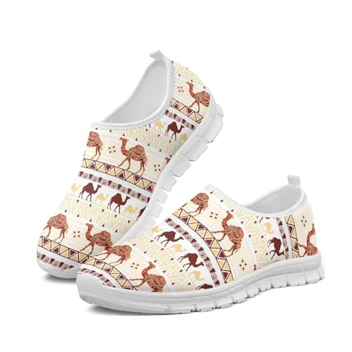 NETILGEN Kamel-Azteken-Laufschuhe für Damen, Bequeme Mesh-Schuhe, leichte Tennisschuhe, Slip-on-Sneaker NETILGEN Kamel-Azteken-Laufschuhe für Damen, Bequeme Mesh-Schuhe, leichte Tennisschuhe, Slip-on-Sneaker von NETILGEN