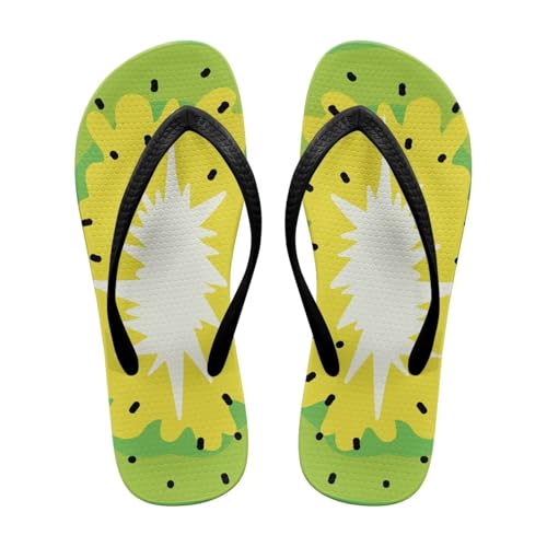 NETILGEN Kiwi-Flip-Flops für Damen und Teenager, rutschfeste Freizeit-Strand-Pool-Hausschuhe, flache Sandalen für die Dusche NETILGEN Kiwi-Flip-Flops für Damen und Teenager, rutschfeste Freizeit-Strand-Pool-Hausschuhe, flache Sandalen für die Dusche von NETILGEN