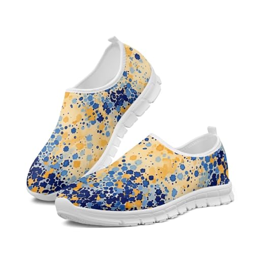 NETILGEN Schlupfschuhe mit Ölgemälde-Motiv für Damen, Bequeme Mesh-Schuhe, leicht geschnitten, rutschfest, Tennisschuhe, Trainingsschuhe NETILGEN Schlupfschuhe mit Ölgemälde-Motiv für Damen, Bequeme Mesh-Schuhe, leicht geschnitten, rutschfest, Tennisschuhe, Trainingsschuhe von NETILGEN