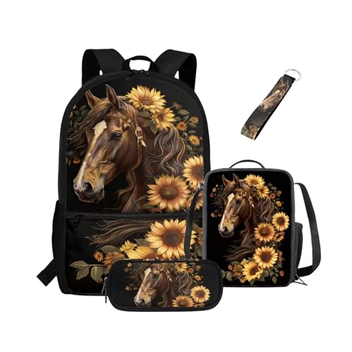NETILGEN Schulranzen-Set für Kleinkinder, Jungen, Kinder, Rucksack, Teenager, Büchertasche mit Lunchbox, Federmäppchen, Schlüsselanhänger, lässiger Rucksack, Tagesrucksack, Grundtasche, Mitteltasche NETILGEN Schulranzen-Set für Kleinkinder, Jungen, Kinder, Rucksack, Teenager, Büchertasche mit Lunchbox, Federmäppchen, Schlüsselanhänger, lässiger Rucksack, Tagesrucksack, Grundtasche, Mitteltasche von NETILGEN