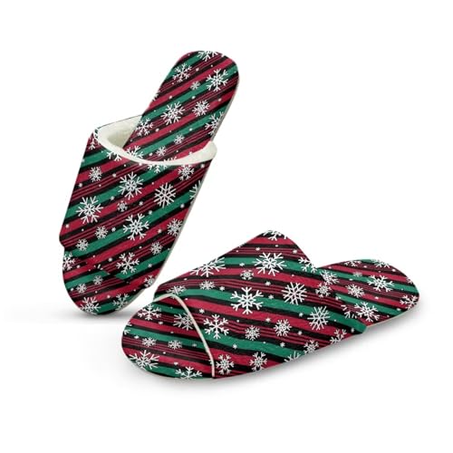 NETILGEN Weihnachtstheme Damen Memory Foam Flannel Haus Hausschuhe Indoor Outdoor Open Toe Flache Hausschuhe NETILGEN Weihnachtstheme Damen Memory Foam Flannel Haus Hausschuhe Indoor Outdoor Open Toe Flache Hausschuhe von NETILGEN