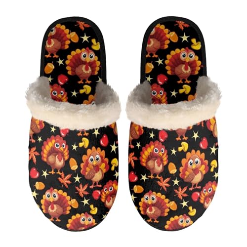 NETILGEN Womens Slippers Cute Turkey Winter Fuzzy Flats Memory Foam Fluffy Warm House Shoes Lightweight Anti Skid Bedrom Slippers NETILGEN Womens Slippers Cute Turkey Winter Fuzzy Flats Memory Foam Fluffy Warm House Shoes Lightweight Anti Skid Bedrom Slippers von NETILGEN