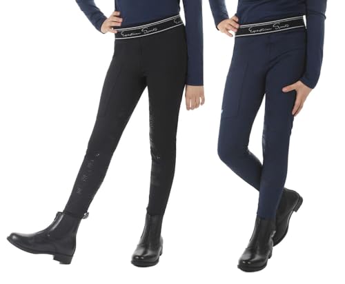 NETPROSHOP Kinder Reitleggings Arden mit Vollbesatz Größe 116-176 Dunkelblau oder Schwarz, Kindergroesse:164, Farbe:Schwarz NETPROSHOP Kinder Reitleggings Arden mit Vollbesatz Größe 116-176 Dunkelblau oder Schwarz, Kindergroesse:164, Farbe:Schwarz von NETPROSHOP