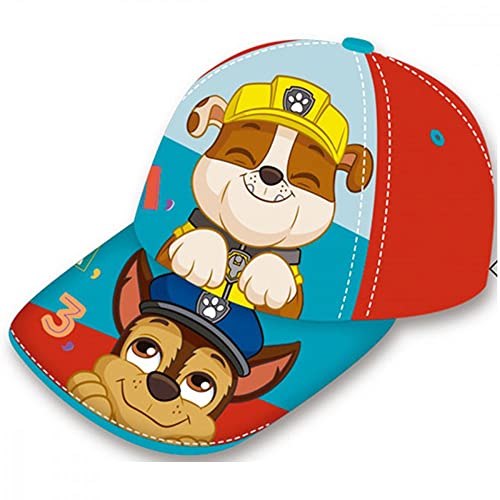 Neu Paw Patrol Cap Kappe Schirmmütze Basecap Baseballkappe verstellbar (52, Rot) von NEU