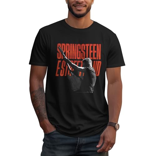 Herren Bruce Baumwolle T-Shirts Coole Logo Druck Schwarz Springsteen T Shirts Rundhals Kurzarm Singer Sommer lässig Tshirts Crew Neck Bluse Tops für Männer Fans Merch Geschenke Herren Bruce Baumwolle T-Shirts Coole Logo Druck Schwarz Springsteen T Shirts Rundhals Kurzarm Singer Sommer lässig Tshirts Crew Neck Bluse Tops für Männer Fans Merch Geschenke von NEUITAE